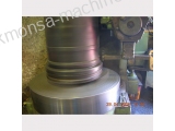 STAGE OF MACHINE'S TREATMENT FOR PISTON SKIRT